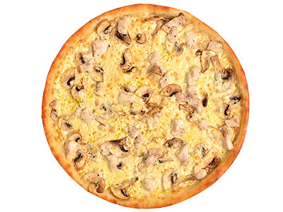 Пицца с курицей и грибами